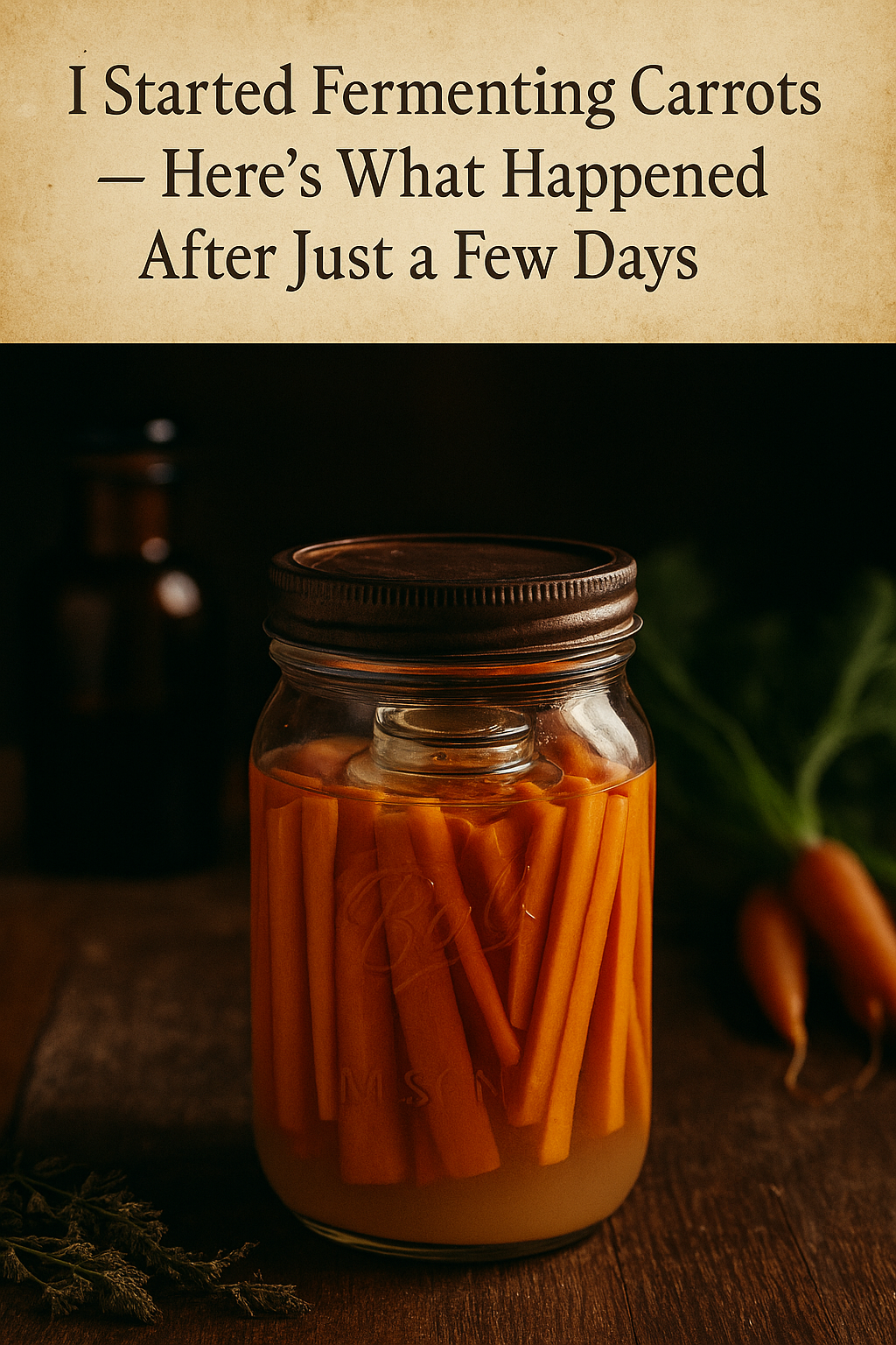 Fermented Carrots for Brain Clarity & Gut Health — My Surprising Results in Just a Few Days