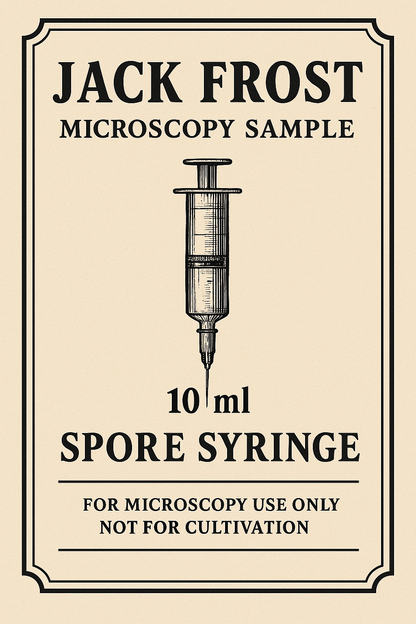 Jack Frost – 10ml Spore Syringe | For Microscopy Use Only