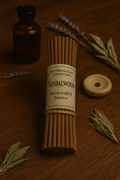Sandalwood – Sacred Grounding Incense (5 Short Sticks)